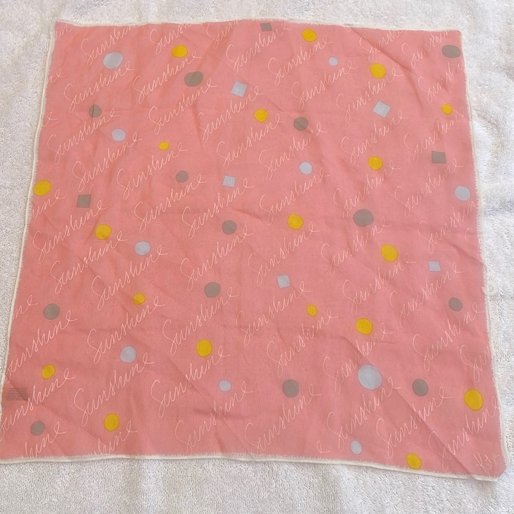 Katja Silk Blend Pink “Sunshine” scarf